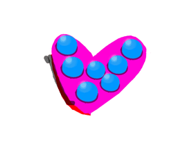 POPIT HEART PINK AND BLUE