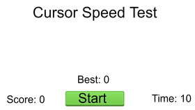 Cursor Speed Test