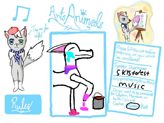 ArtsAnimals Sign-Up! (Arts Club) 1