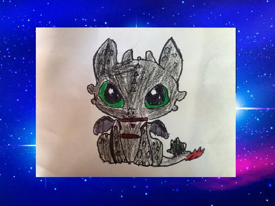 My drawing of night fury