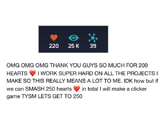 OMG TYSM FOR 250 ❤️