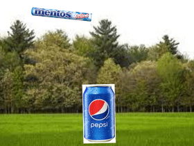 mentos in pepsi