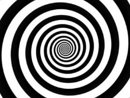 black and white spiral