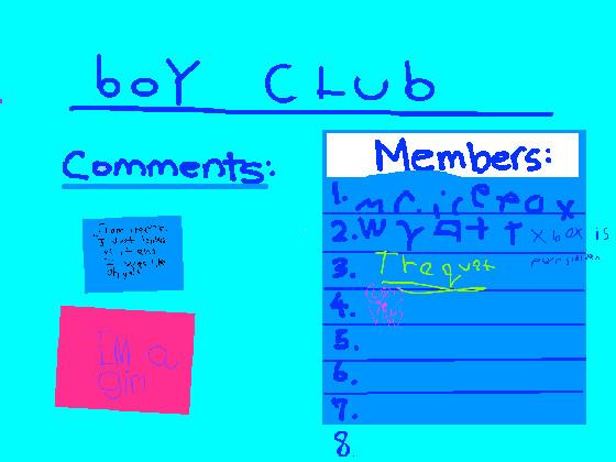 boy club (NO GIRLS)