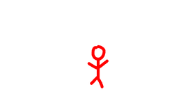 Red stickman