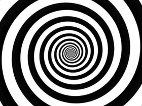 black and white spiral