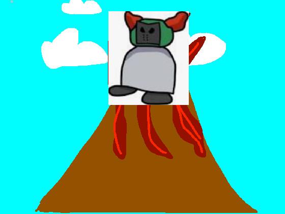 tiky in the volcano 