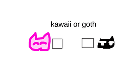 kawaii or goth