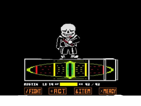 you chara from undertale kill sans!