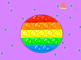 rainbow pop it fidget toy