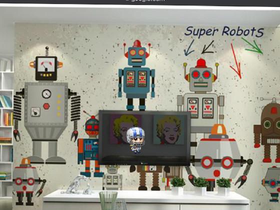 robot kid’s bedroom