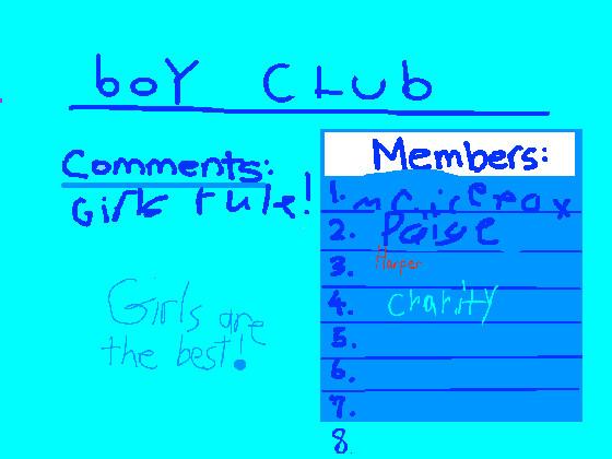 boy club (NO GIRLS) 1 1 1