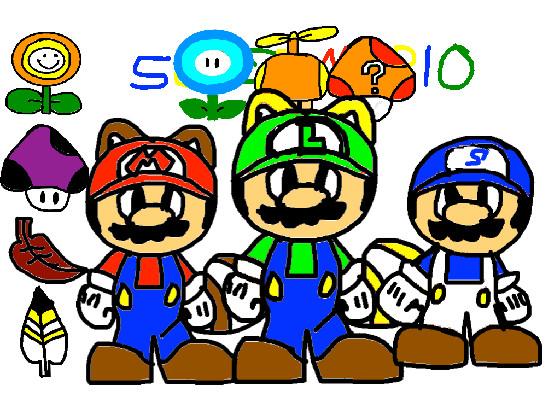 Super Mario luigi and smg4