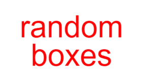 random boxes