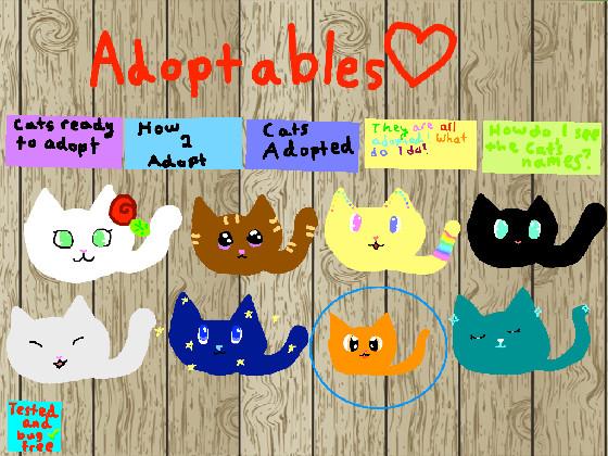 Adoptables♡ 1cat want