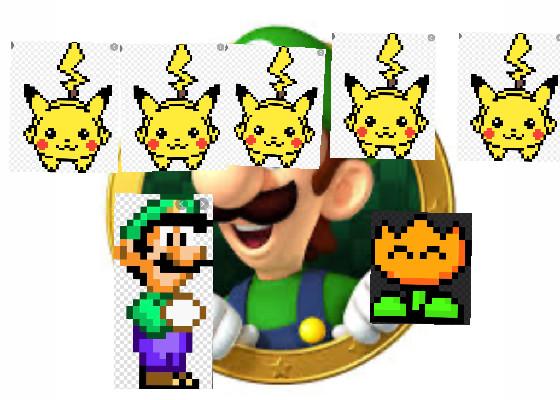 Luigi + Pikachu5 1