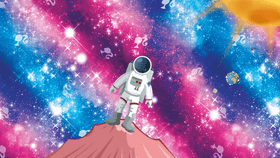 astronaut painting