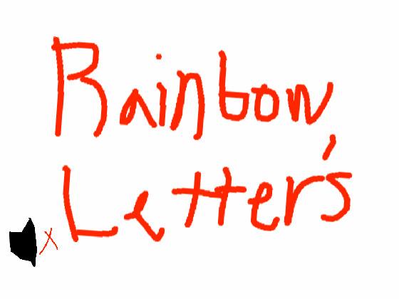 Rainbow letters