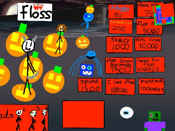 Halloween floss clicker 1