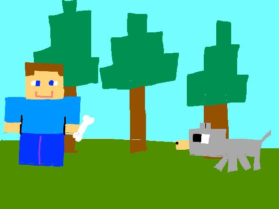 TAME A DOG MINECRAFT!!! 1 1