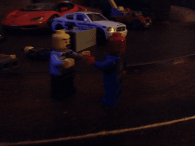 lego cop battle!