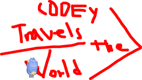 Codey travels the World