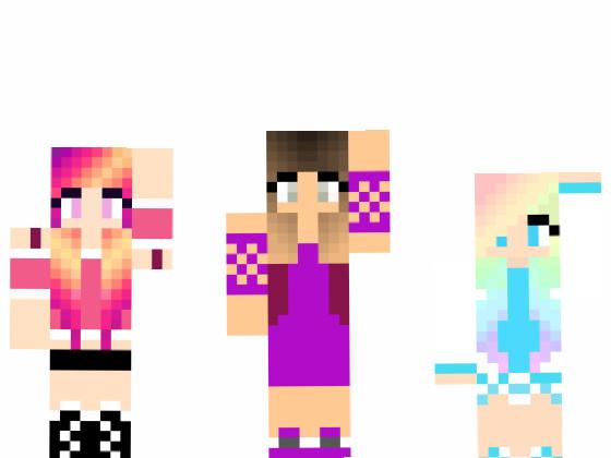 Minecraft girls dancing! 1