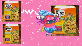 press Emily to eat dino nuggies