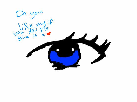 my anime drawing eye