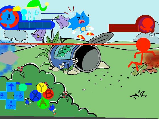 sonic   vs red stickman 1