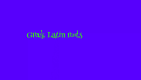 Short Greek Latin roots #2