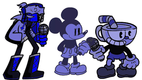 Endlees cuphead, ruv, and micky
