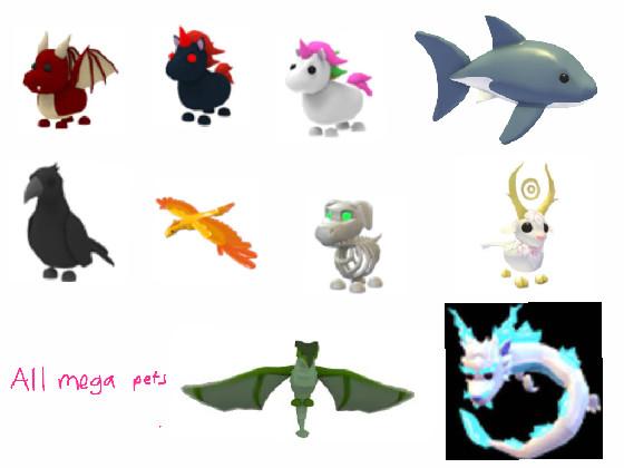 All adopt me mega pets