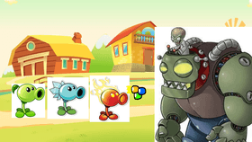 Team Pea Pvz vs ZOMBOT