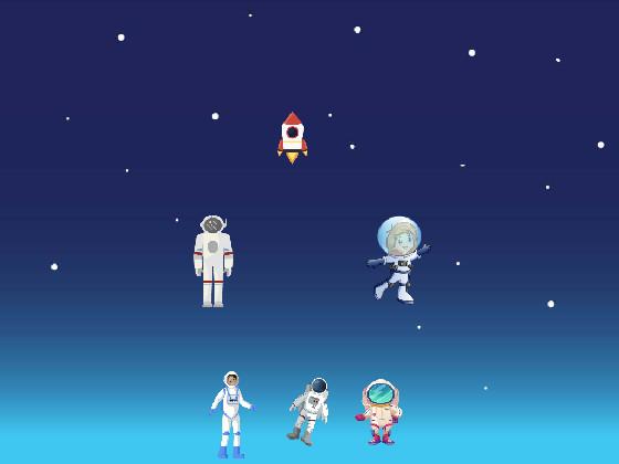 floating astronauts