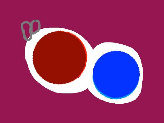 simple dimple red w/ blue 1