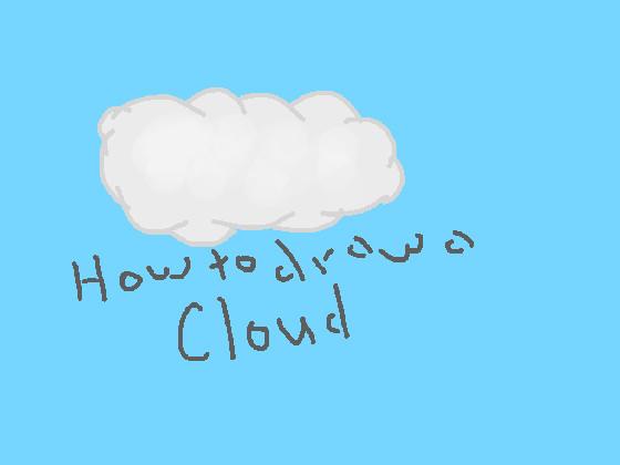 how to draw a cloud