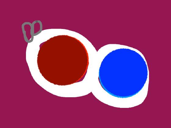 simple dimple red w/ blue 1