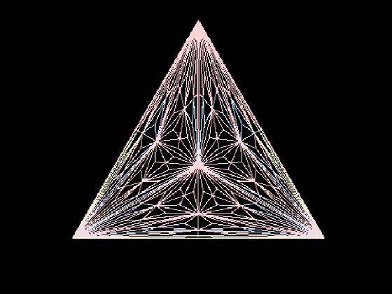 Uniform mass triangle