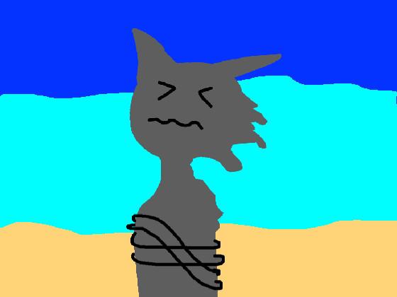 wolf animation at the Beach