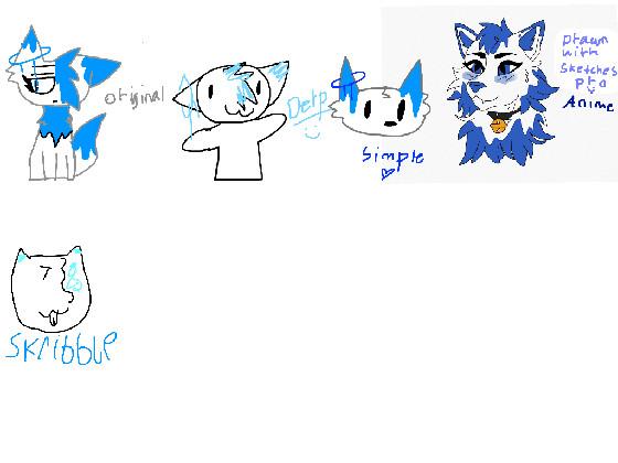 blu in diffrent styles! 1