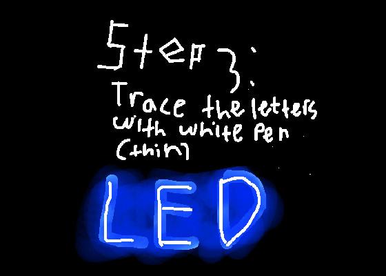 how to make LED words