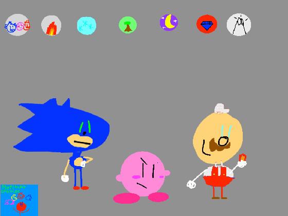 Sonic,Kirby, And mario 1