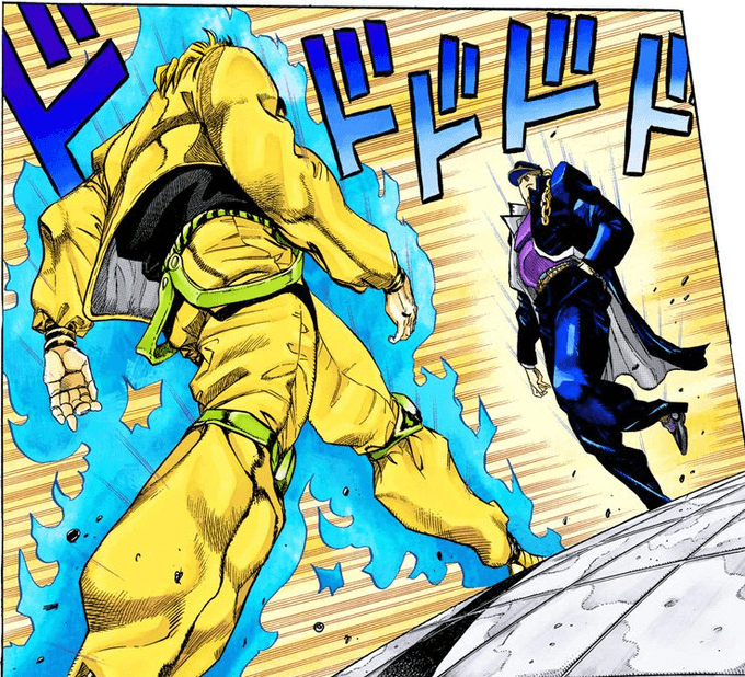 Jotaro vs dio fight