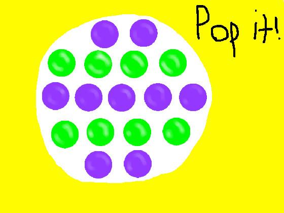 purple and green pop it