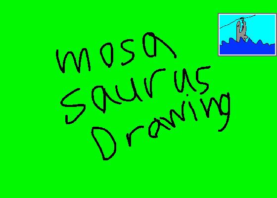 mosasaurus drawing