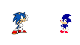 Modern Sonic meets MAD Sonic