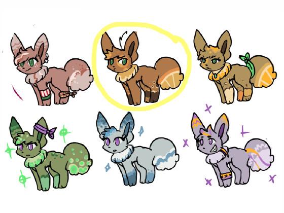 Eevee adopts! &lt;3