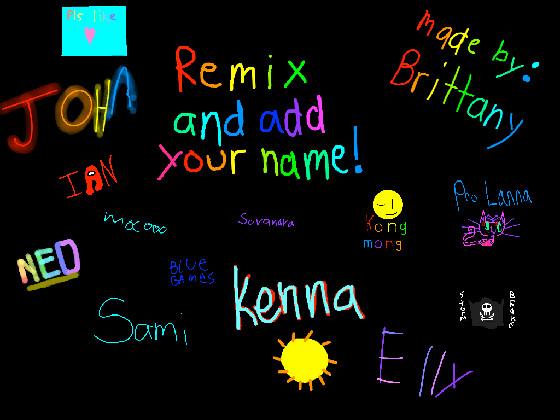 remix add your name 1