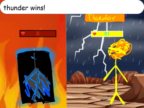 Fire VS Thunder by serios cat